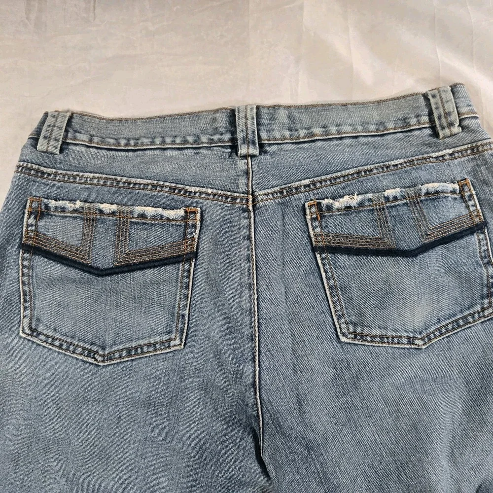 Chor Men's Light Wash Jeans Size 36x32 Straight Leg Distressed Pocket Denim